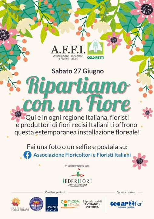 Ripartiamo con un fiore